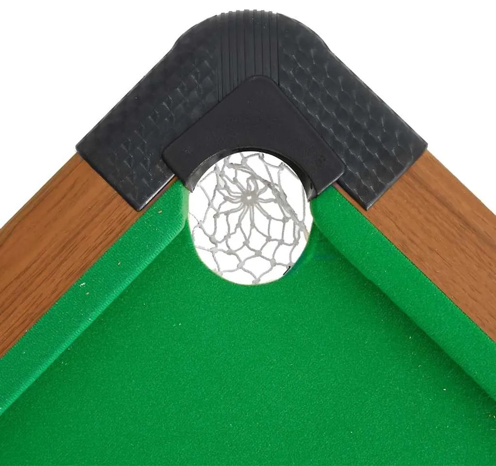 Mesa de bilhar 122x61x76 cm castanho