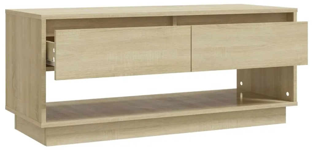 Móvel p/ TV derivados de madeira 102x41x44 cm carvalho sonoma