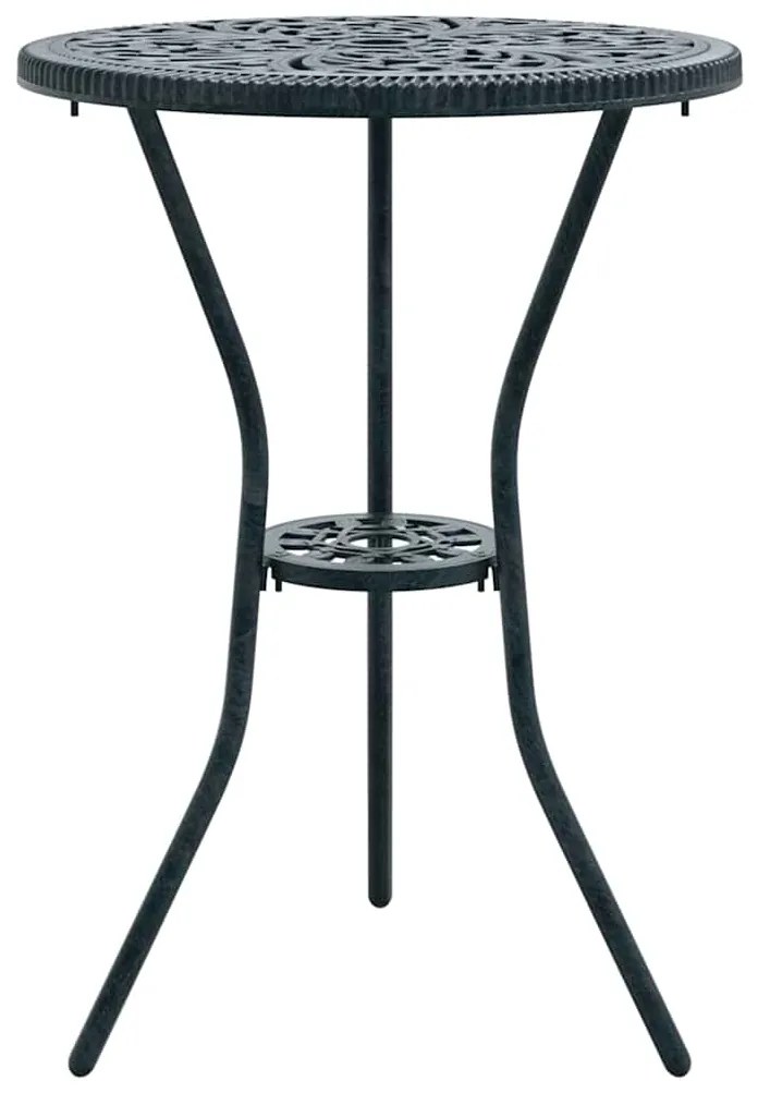 Conjunto de Bistro de Jardim 3 Peças vidaXL Verde em Alumínio Fundido