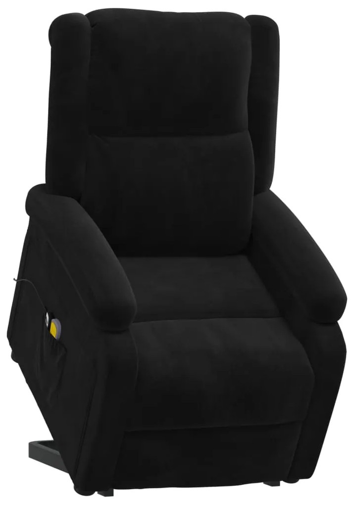Poltrona de massagens elevatória veludo preto