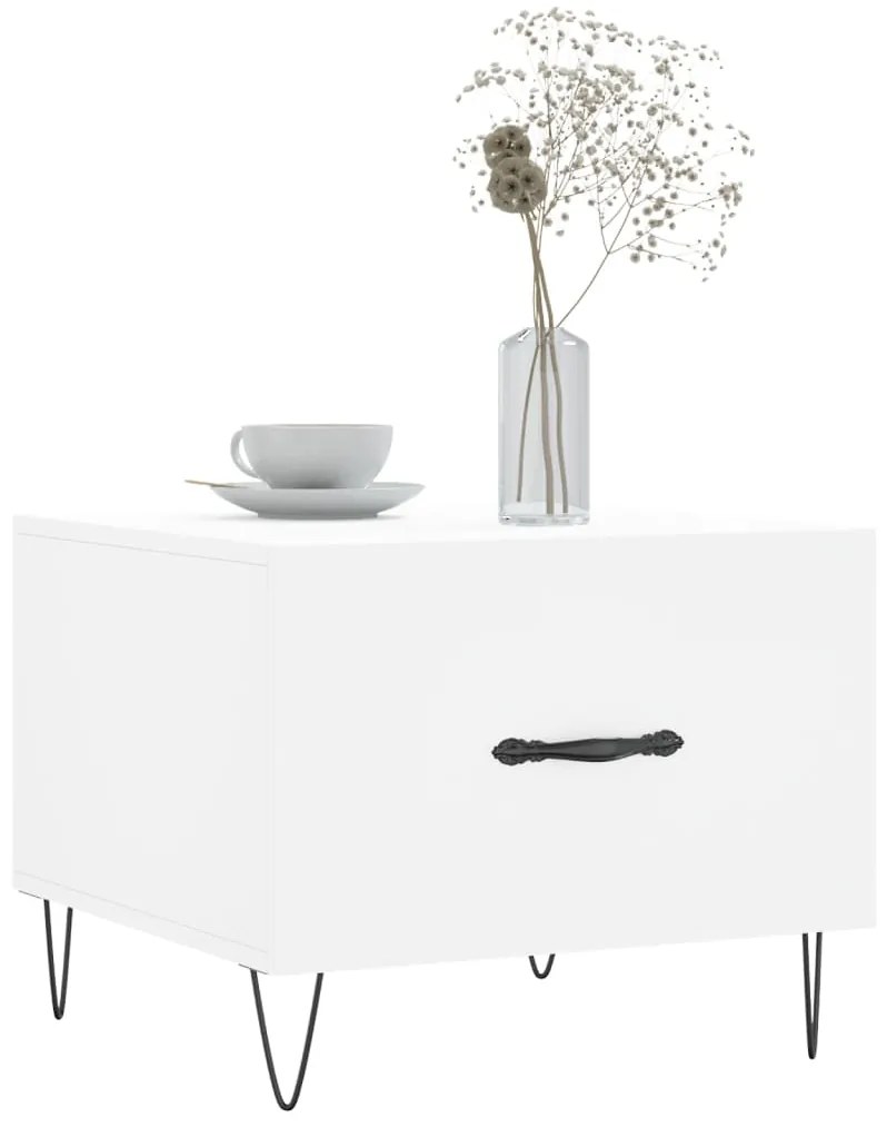 Mesa de centro 50x50x40 cm derivados de madeira branco