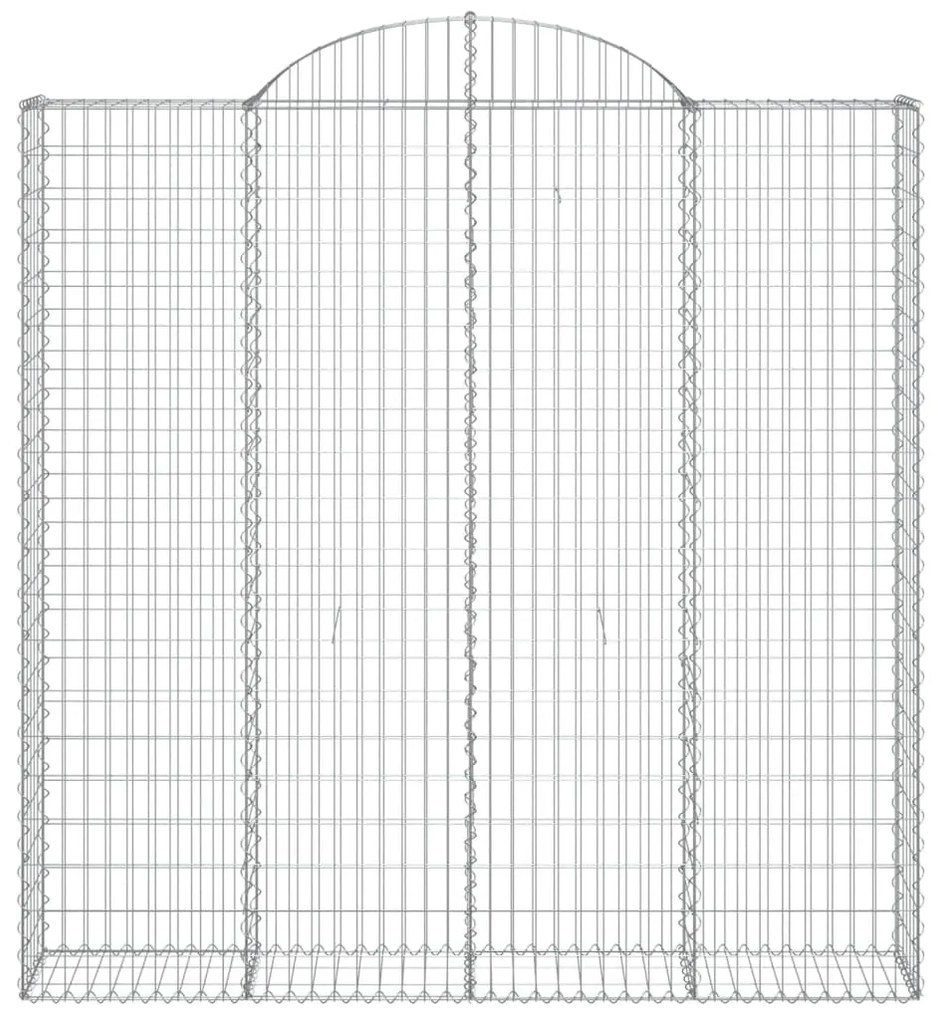 Cestos gabião arqueados 7pcs 200x30x200/220cm ferro galvanizado