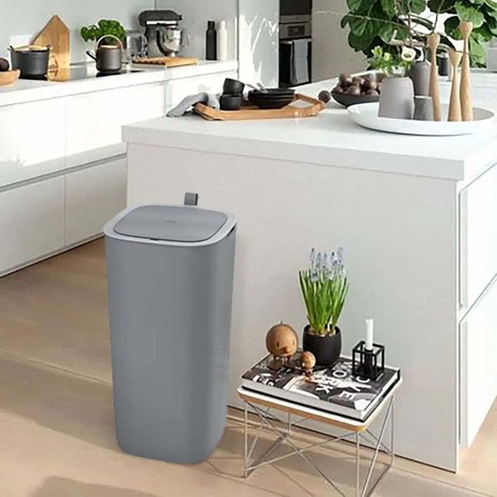 440058 EKO Caixote do lixo com sensor smart Morandi 30 L cinzento