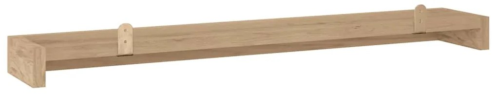 Prateleiras de parede 2 pcs 110x15x4 cm madeira de teca maciça