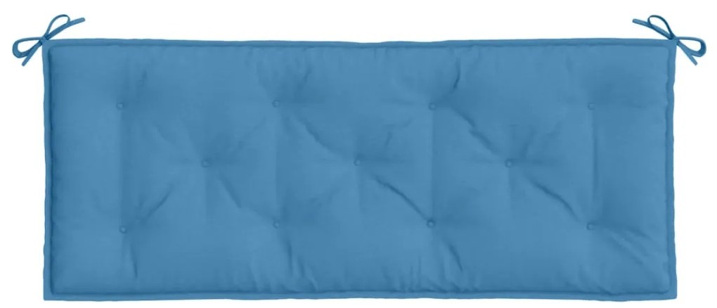Almofadão p/ banco jardim 120x50x7 cm mesclado tecido azul