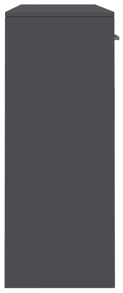 Aparador 110x30x75 cm contraplacado cinzento
