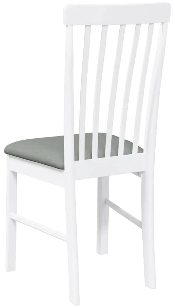 Cadeiras de jantar com almofadões 2 pcs madeira maciça branco