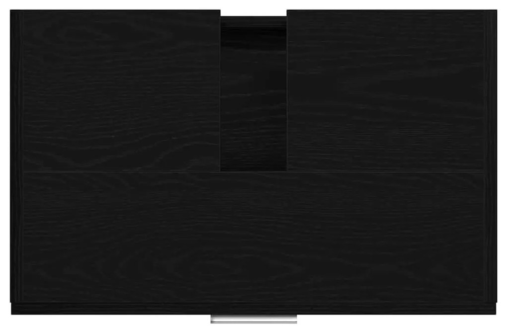 Armário para Pia Carvalho Preto 59x37x59 cm Madeira Engenharia