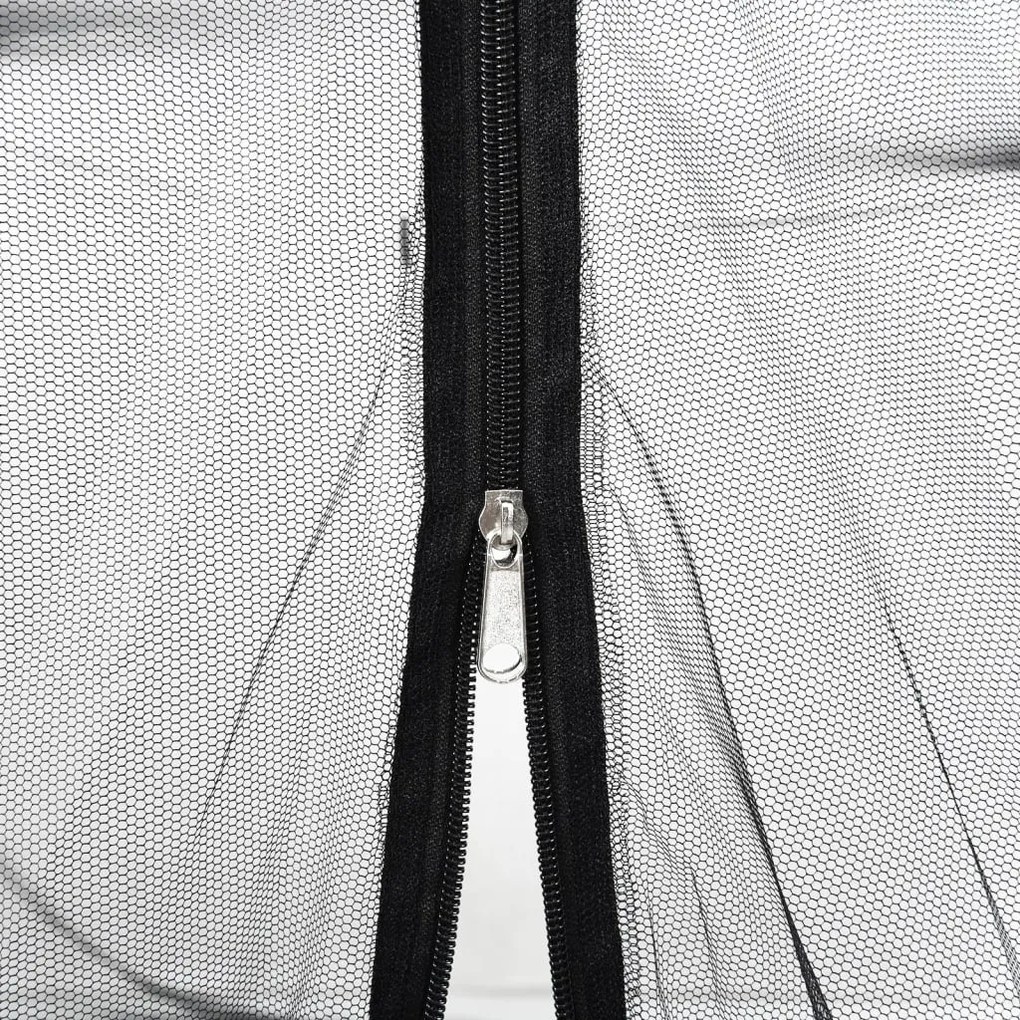 Rede mosquiteira para guarda-sol malha 220 Φ300x230 cm preto