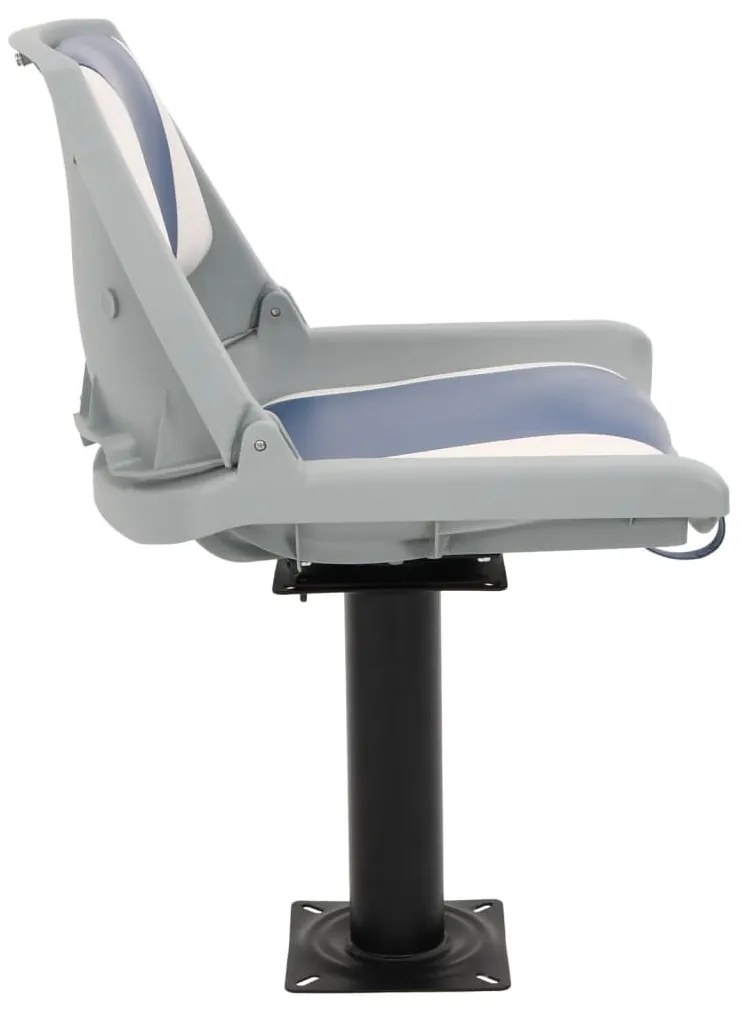 Assentos de barco 2 pcs c/ pedestais ajustáveis e rotação 360°