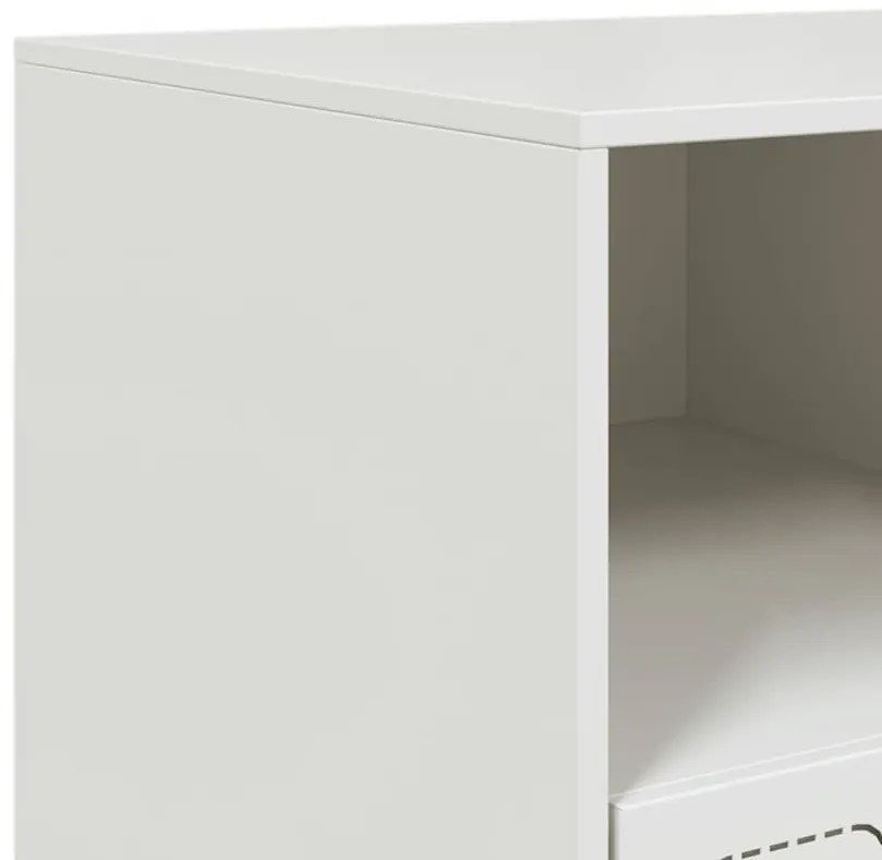Móvel de TV 99x39x44 cm aço branco