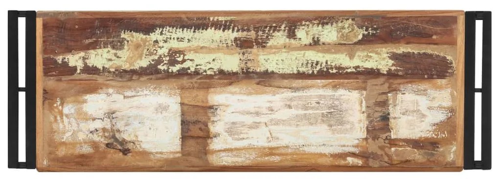 Mesa consola 90x30x75 cm madeira recuperada maciça