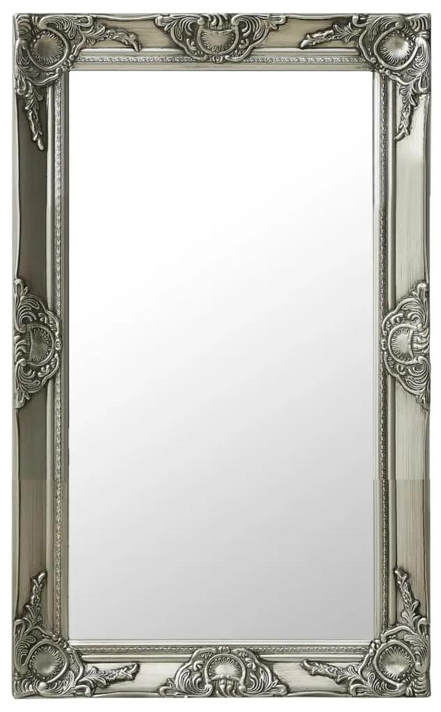 320322 vidaXL Espelho de parede estilo barroco 50x80 cm prateado