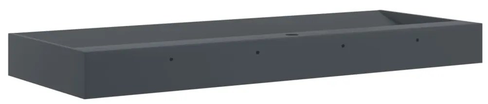 Lavatório 120x46x11 cm mineral/mármore fundido antracite