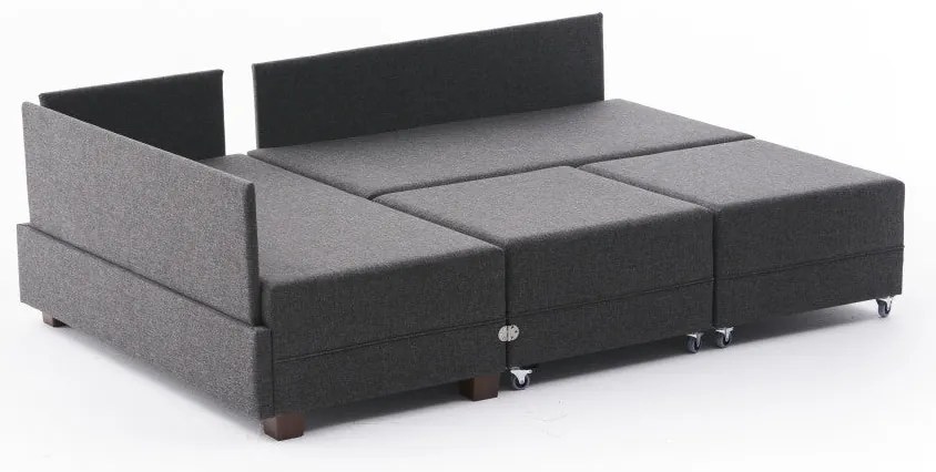 Sofá-Cama de Canto Fly – Antracite – 210x70x280 cm