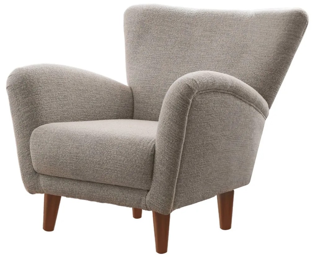 Cadeira Wing Teddy – Cinza – 85x82x85 cm