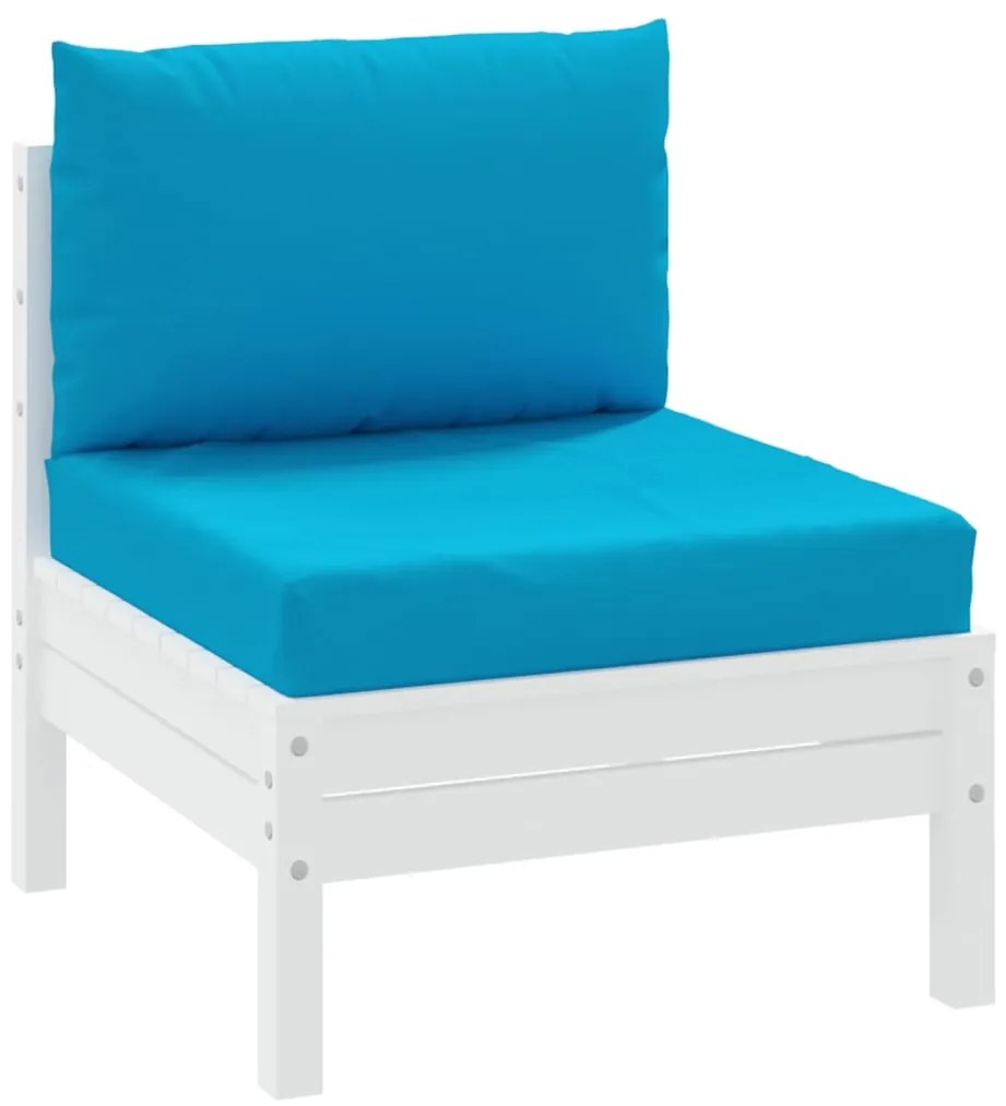 Almofadões para paletes 2 pcs tecido oxford azul-claro