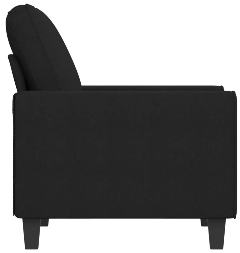 Poltrona 60 cm tecido preto