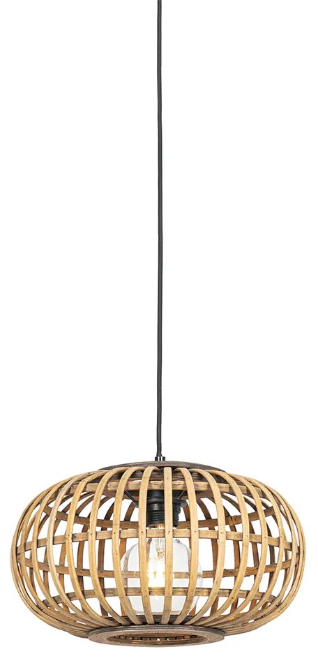 Candeeiro de suspensão oriental bambu 32 cm - Amira Oriental