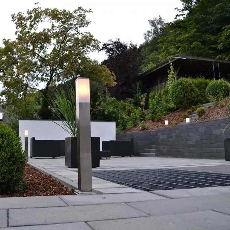 Candeeiro de parede exterior moderno em aço 80 cm IP44 - Malios