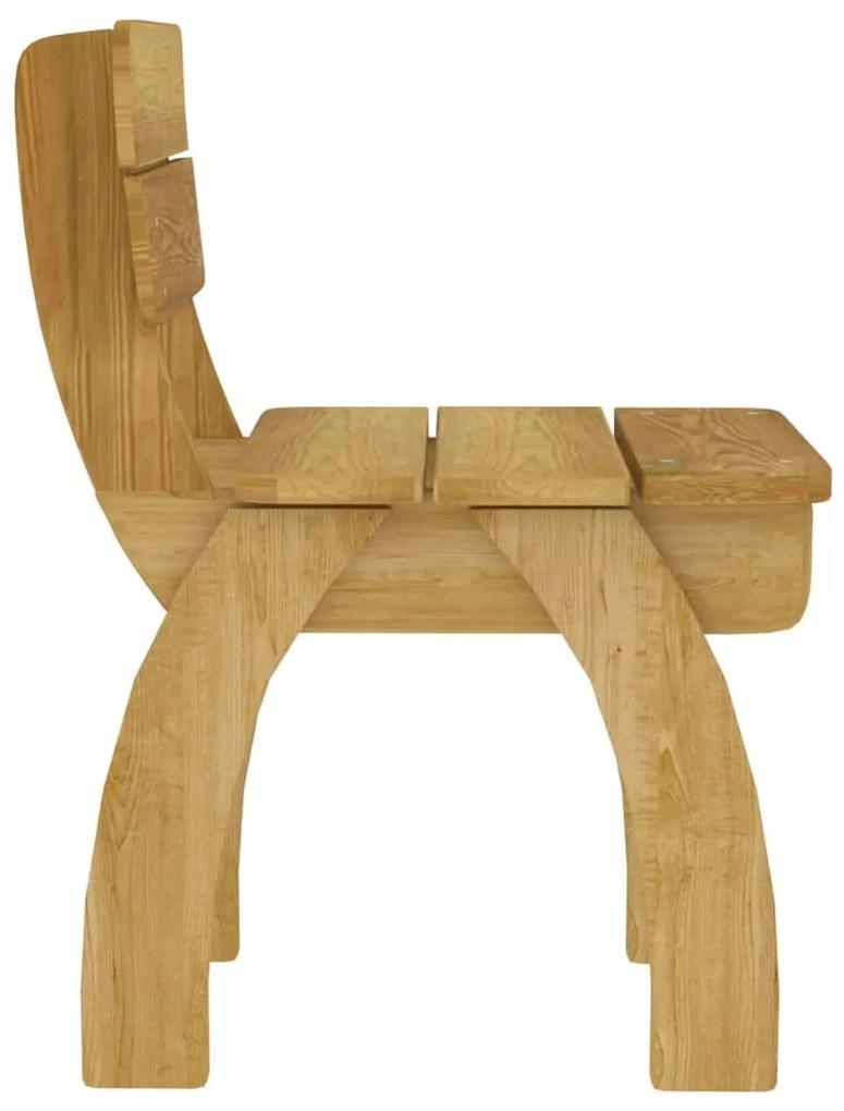 5 pcs conjunto de jantar p/ jardim pinho impregnado