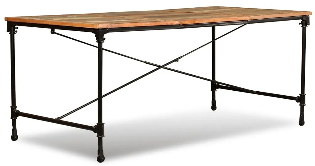 Mesa de jantar madeira reciclada maciça 180 cm