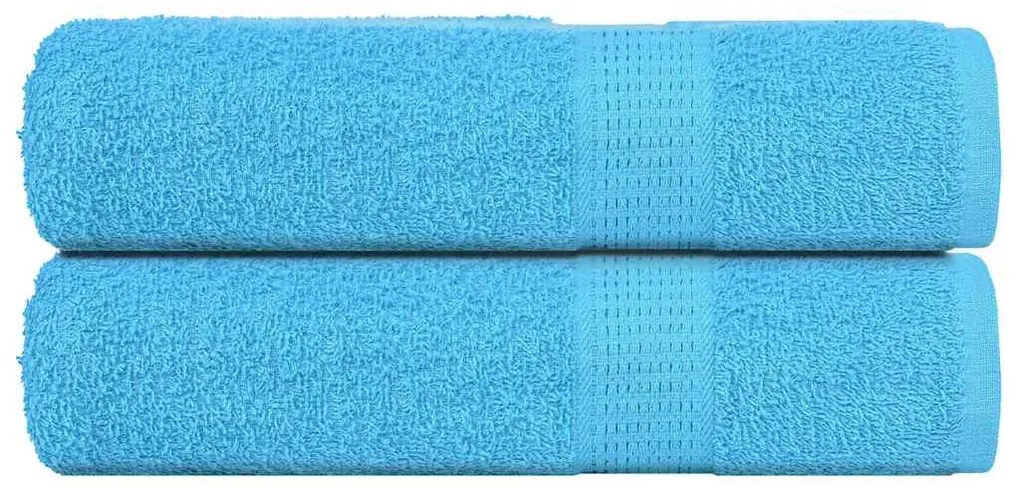 vidaXL Toalhas de banho FROGN 2pcs 70x140 cm 360 g/m² turquesa