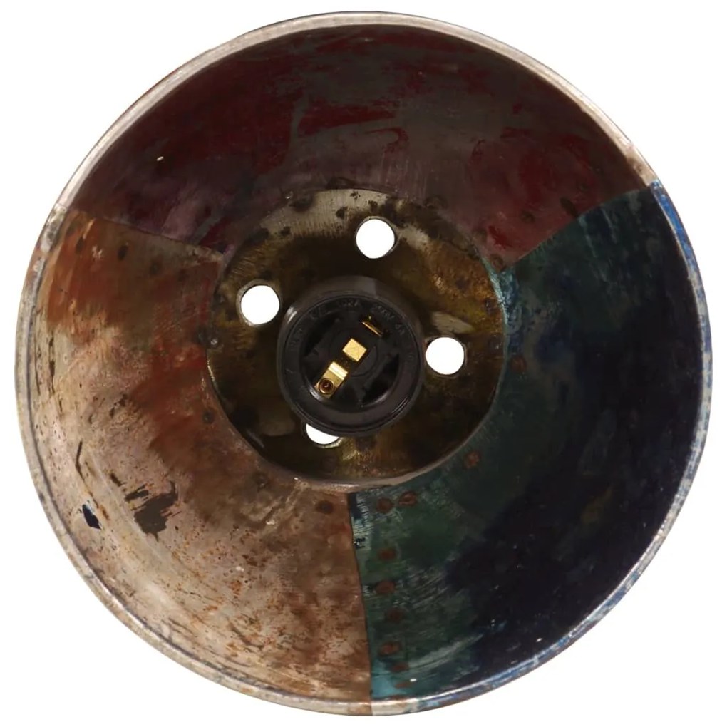 Candeeiro suspenso industrial redondo 25W 17 cm E27 multicor