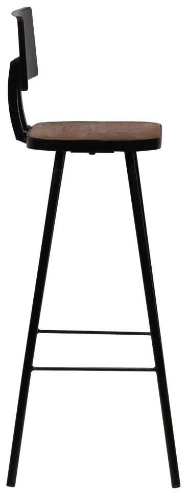 Conjunto de bar 5 pcs madeira recuperada maciça