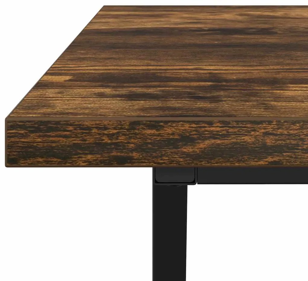 Mesa de Café vidaXL Carvalho Fumado 100x50x40 cm Madeira de Engenharia