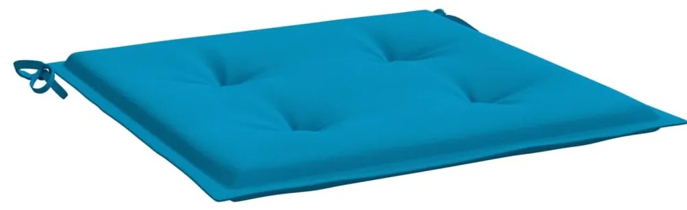 Almofadões p/ cadeiras de jardim 6 pcs tecido oxford azul