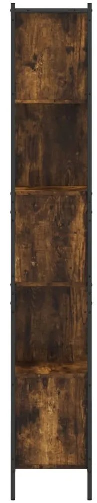 Estante 72x28x172 cm derivados de madeira carvalho fumado