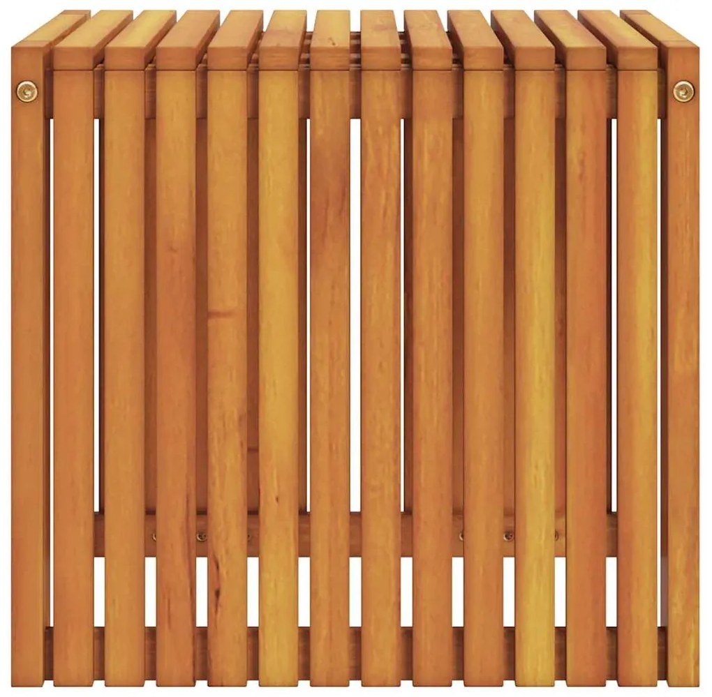 Mesa Lateral de Jardim 43x36x40 cm Madeira Sólida de Teca