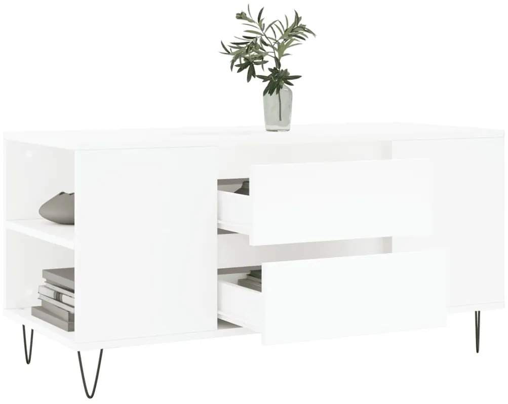 Mesa de centro 102x44,5x50 cm derivados de madeira branco