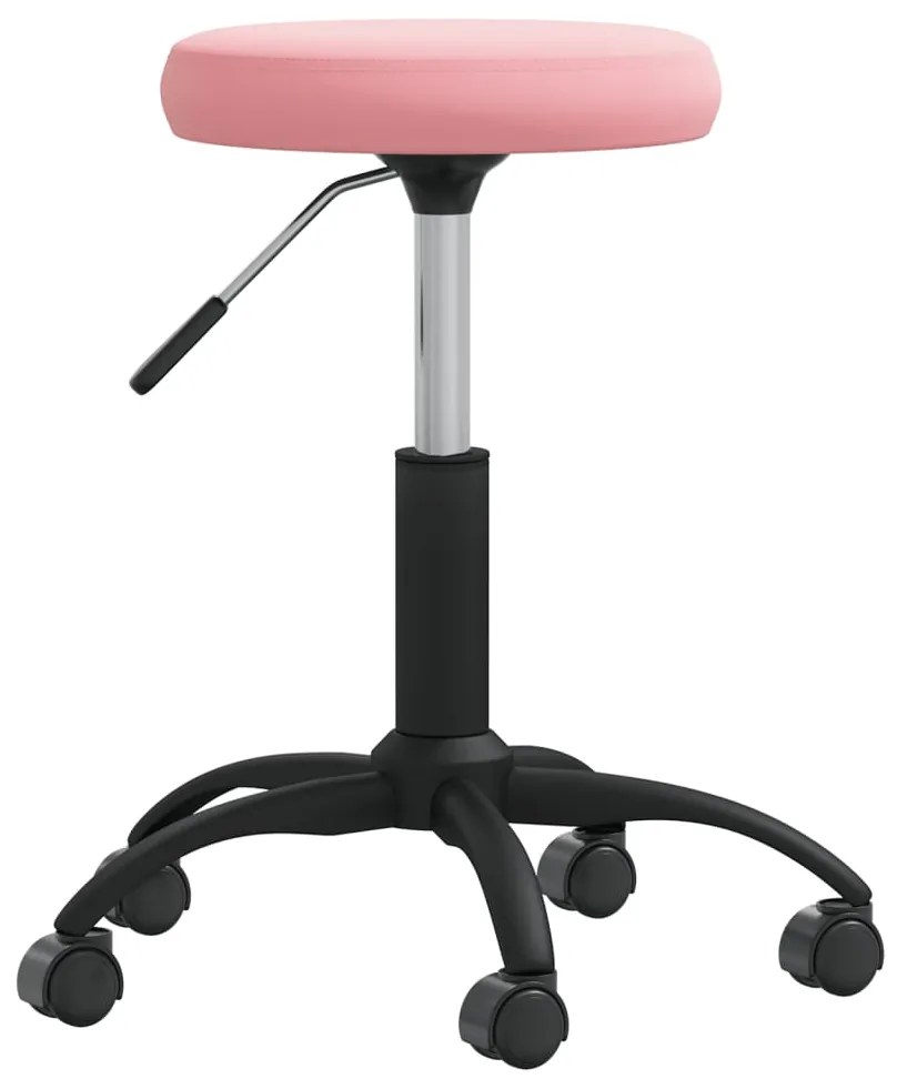 vidaXL Banco de massagens veludo rosa