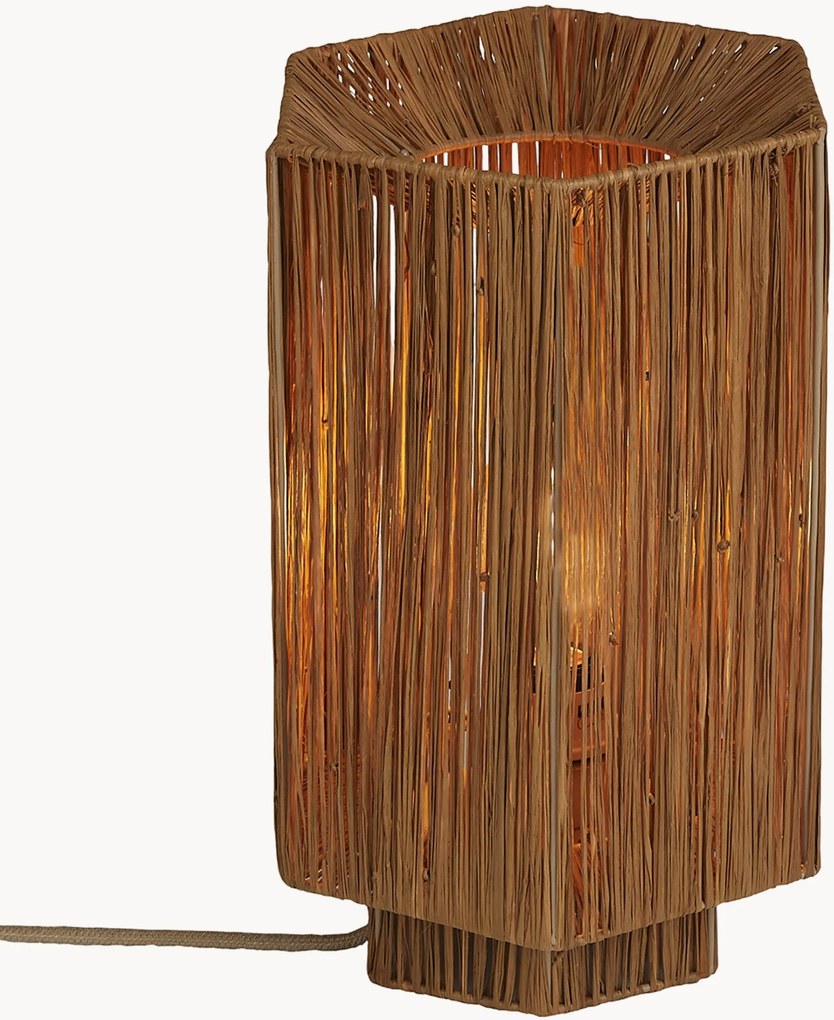 Candeeiro de mesa em ráfia Panama
