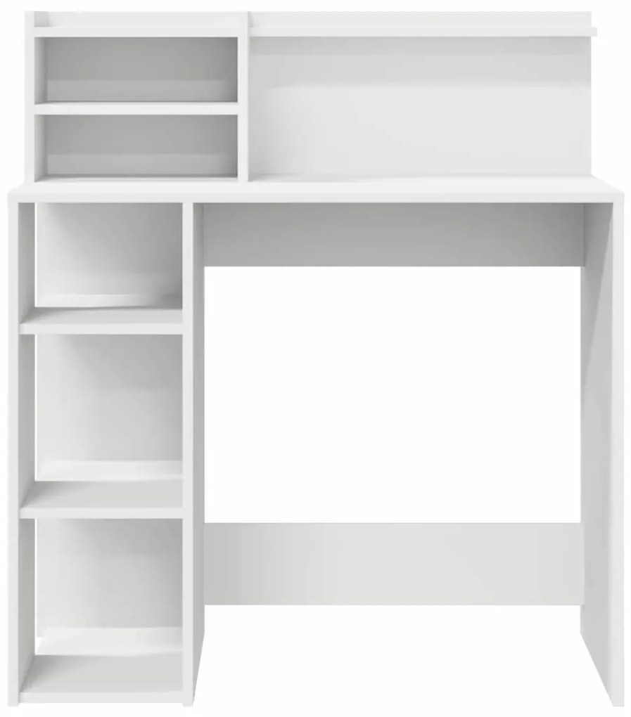 Mesa com Armazenamento Branca 90x48x101.5 cm Madeira Engenheirada