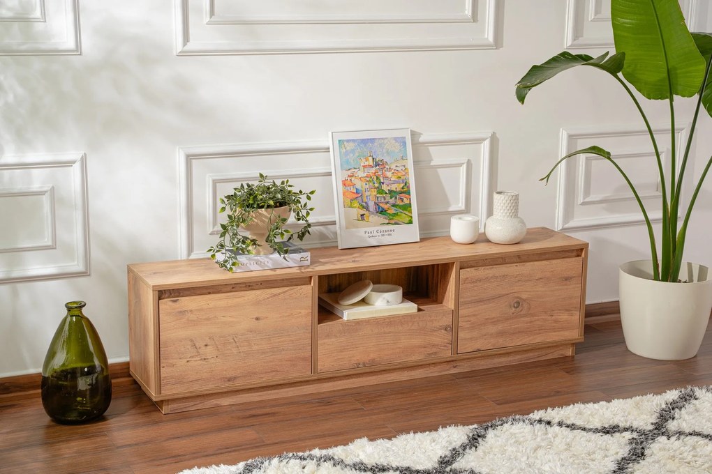 Móvel TV Vanguard – Pinheiro Atlântico – 160 cm x 42 cm x 29,5 cm