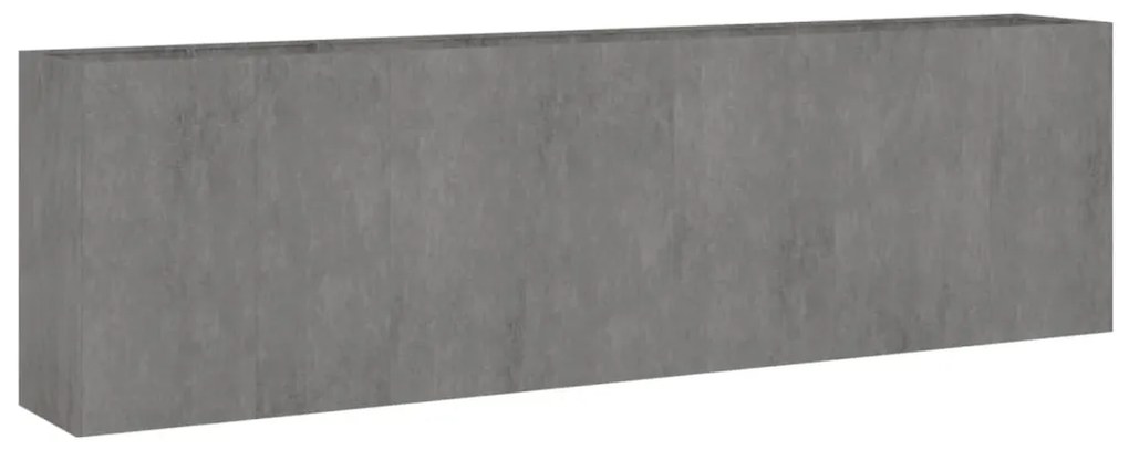 Canteiro elevado de jardim 280x40x80 cm aço corten