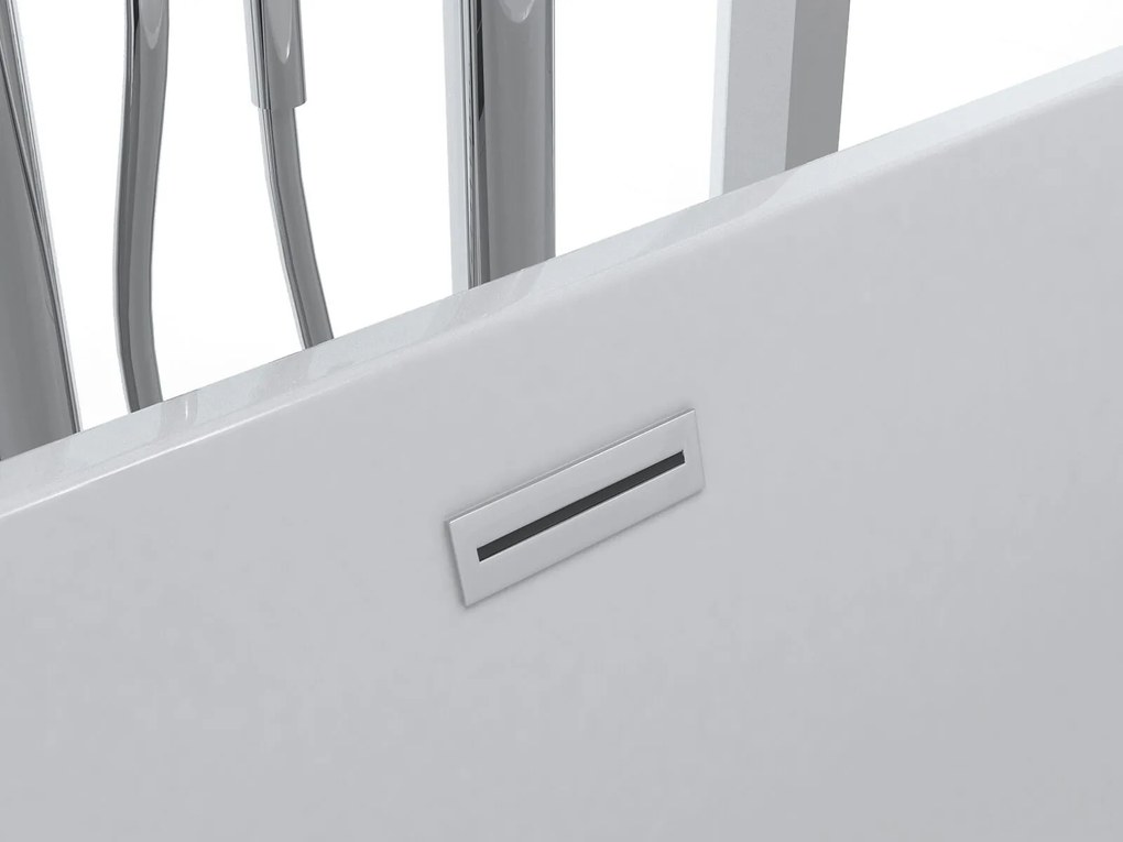 Banheira autónoma em acrílico branco 150 x 75 cm HAVANA Beliani