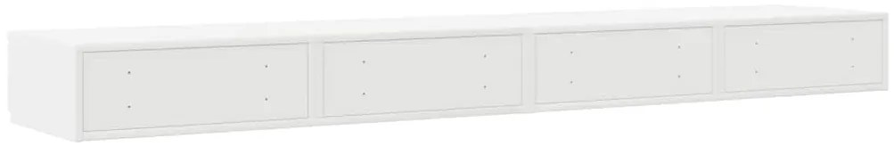 Gavetas de Cama Brancas 200x36,5x16,5 cm Madeira Consolidade