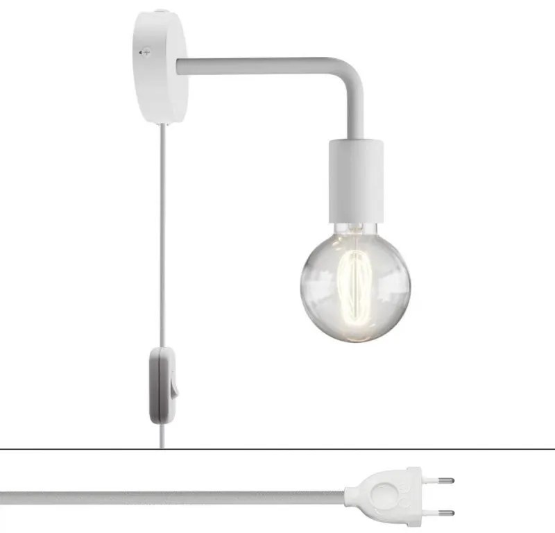Spostaluce em metal com extensão curva - Branco / Sim