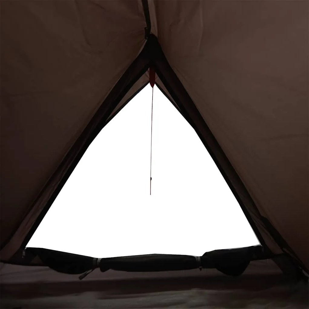 Tenda de campismo para 2 pessoas tecido impermeável castanho