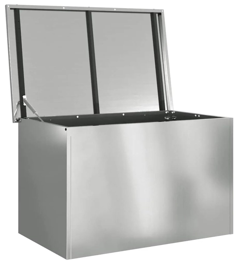 Caixa de Armazenamento Externa Prateado 80 x 50.5 x 50 cm