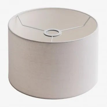 Arlina Tecido Para Abajur Branco & Ø30 Cm - ↑20 Cm - Sklum