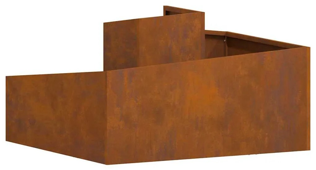 Plantadeira 80x80x50 cm Aço Resistente ao Tempo