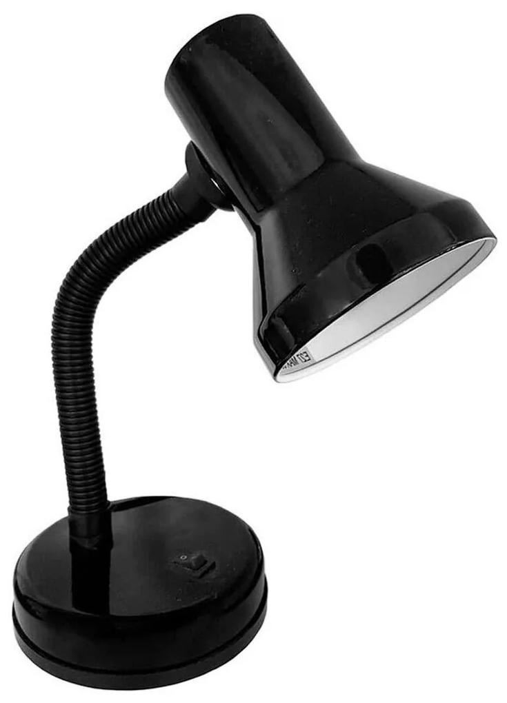 Lâmpada de Secretária Edm London E27 60 W Flexo/lâmpada de Secretária Preto Metal (12,5 X 20 cm)