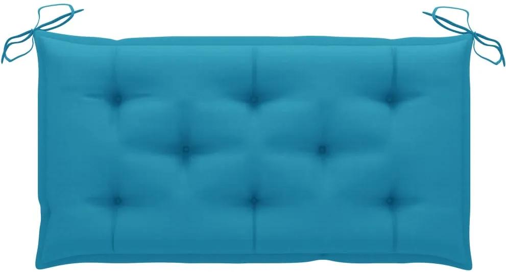 Almofadão para banco de jardim 100x50x7 cm tecido azul-claro