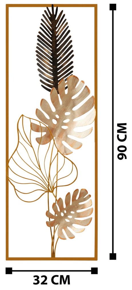 Acessório Decorativo de Parede Nazo – Multicolor – 32 x 5 x 90 cm