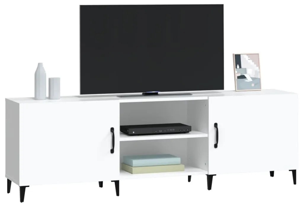 Móvel para TV 150x30x50 cm derivados de madeira branco